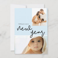 Moda Niño Nacido Azul Foto Feliz Año Nuevo