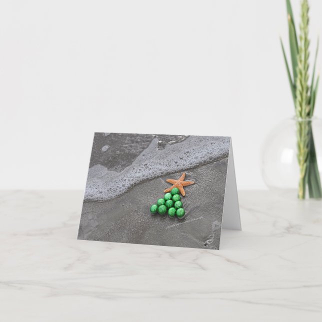 Tarjeta Festiva Moda Notecard de la playa (Anverso)