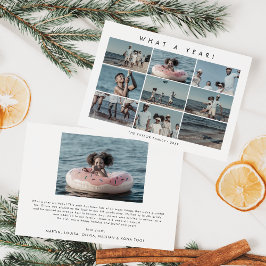 Tarjeta Festiva Moda Qué Año Collage de fotos Navidades