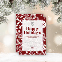 Moda Red Snowflake Felices Fiestas Notarias Negoci