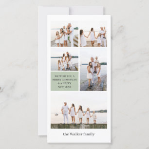 Tarjeta Festiva Moda sabia Neutra Moderno 5 Foto Elegante