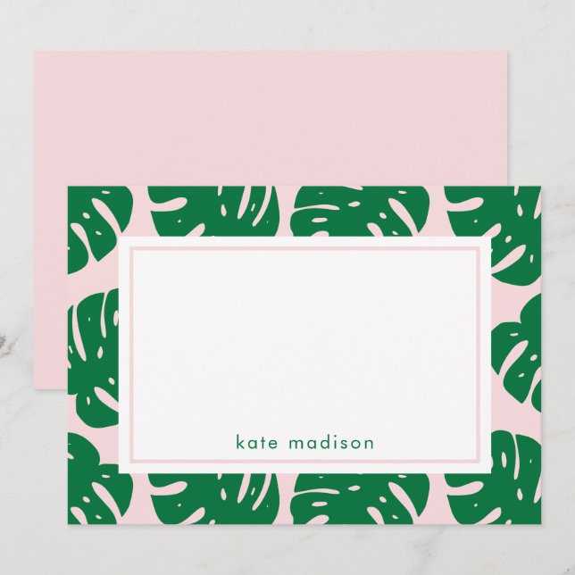 Tarjeta Festiva Moda tropical Personalizado estacional personaliza (Anverso / Reverso)