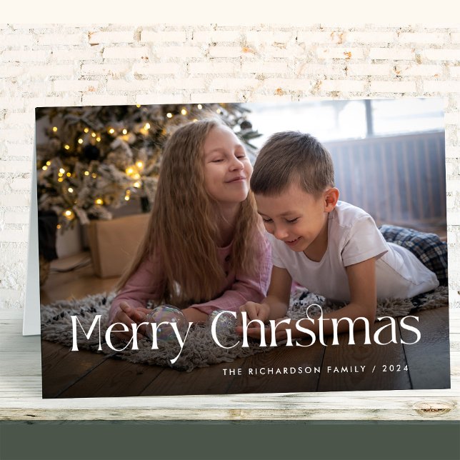 Tarjeta Festiva Moda y elegancia | Fotos navideñas de Feliz doblad (Subido por el creador)