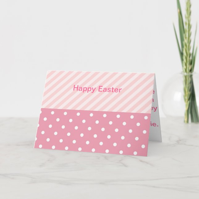 Tarjeta Festiva Modelos rosados de la primavera (Anverso)