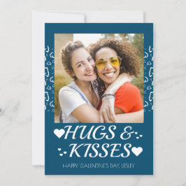 Tarjeta Festiva Modern Best Friends Galentine's Day Bestie photo