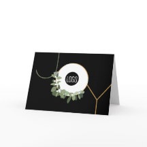 Modern Black Gold Business Logo Corporate Xmas