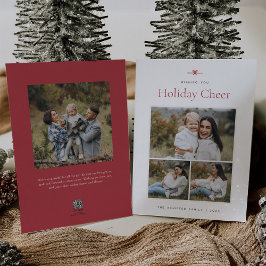 Tarjeta Festiva Modern Bow | Simple foto mínima 3