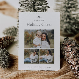 Tarjeta Festiva Modern Bow | Simple foto mínima 3