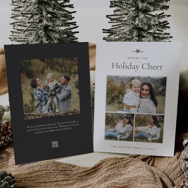 Tarjeta Festiva Modern Bow | Simple foto mínima 3 (Subido por el creador)