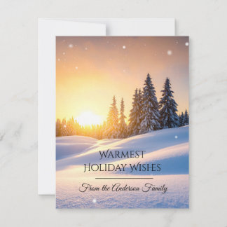 Tarjeta Festiva Modern Christmas & New Year Card Elegant