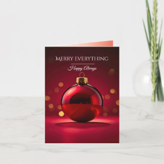 Tarjeta Festiva Modern Christmas & New Year Card Elegant