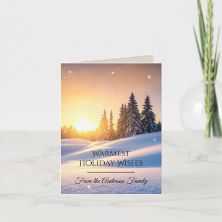 Tarjeta Festiva Modern Christmas & New Year Card Elegant