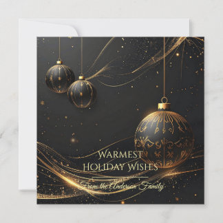 Tarjeta Festiva Modern Christmas & New Year Card Elegant