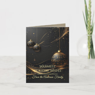 Tarjeta Festiva Modern Christmas & New Year Card Elegant