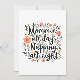 Tarjeta Festiva Modern Cute Botanical Mother's Day Card