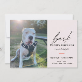 Tarjeta Festiva Modern Dog Bark The Hairy Angles Sing Foto