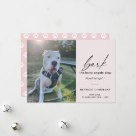 Tarjeta Festiva Modern Dog Bark The Hairy Angles Sing Foto