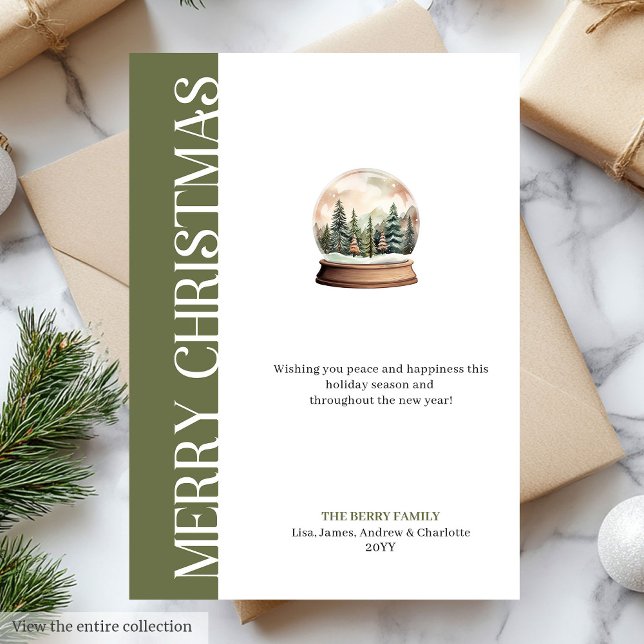 Tarjeta Festiva Modern Earthy Colors Holiday Card Digital File (Modern Earthy Colors Holiday Card Digital File)