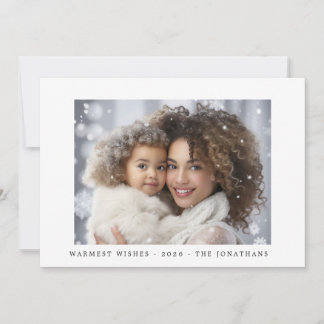 Tarjeta Festiva Modern Elegant Joyful Photo