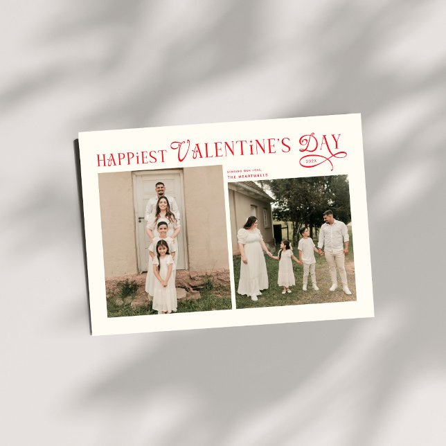 Tarjeta Festiva Modern Family 5 Photos Happiest Valentines Day (Subido por el creador)