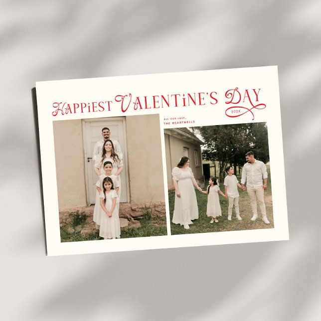 Tarjeta Festiva Modern Family 5 Photos Happiest Valentines Day (Subido por el creador)
