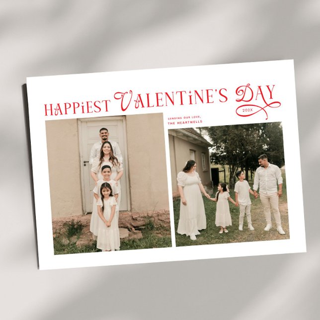 Tarjeta Festiva Modern Family 5 Photos Happiest Valentines Day (Subido por el creador)