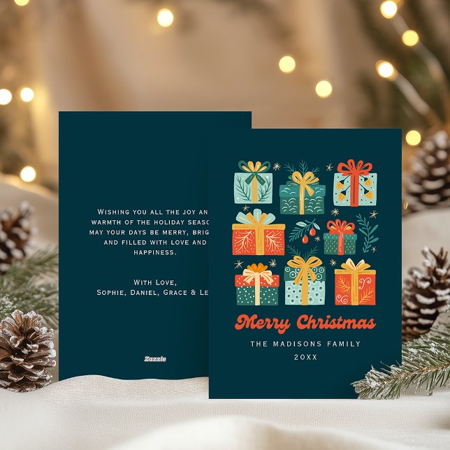 Tarjeta Festiva Modern Illustrated Festive Non-Photo Christmas (Subido por el creador)