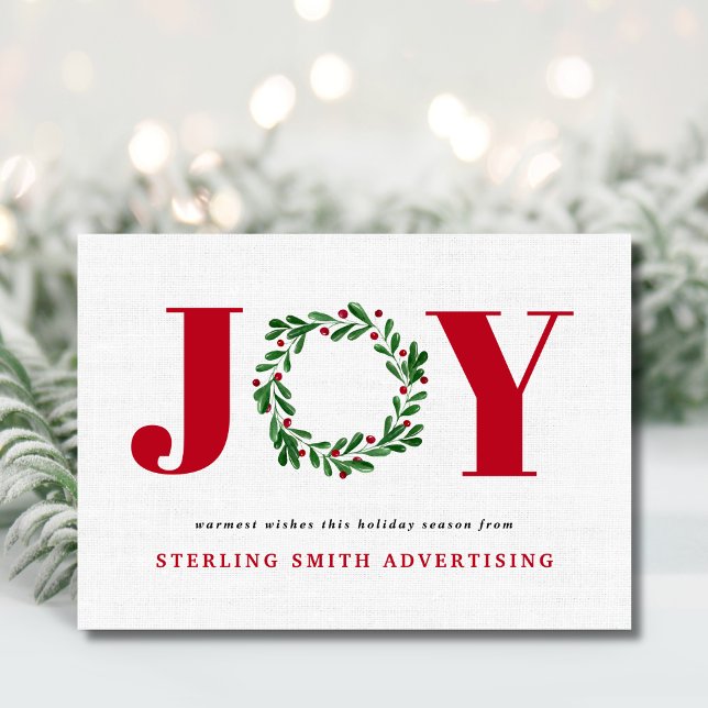 Tarjeta Festiva Modern JOY Business (Subido por el creador)
