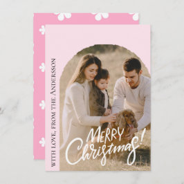 Tarjeta Festiva Modern Photo Christmas