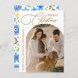 Tarjeta Festiva Modern Photo Christmas