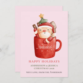 Tarjeta Festiva Modern Photo Christmas