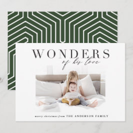 Tarjeta Festiva Modern religious chic multi photo christmas
