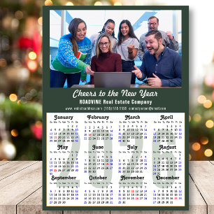 Tarjeta Festiva Modern Sage Green 2025 Calendar Business Photo