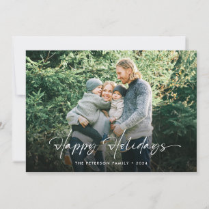 Tarjeta Festiva Modern Simple Family Photo 2024