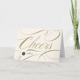Tarjeta Festiva Moderna caligrafía clásica de los animadores Elega