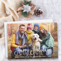 Moderna caligrafía de diversión Felices vacaciones