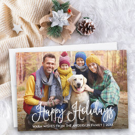 Tarjeta Festiva Moderna caligrafía de diversión Felices vacaciones