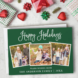 Tarjeta Festiva Moderna caligrafía divertida verde 3 foto