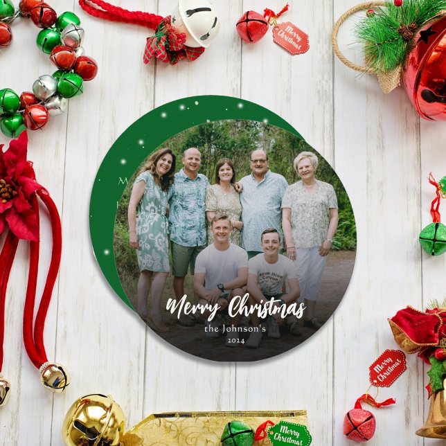 Tarjeta Festiva Moderna elegancia Feliz Navidad, foto y nombre de  (Subido por el creador)