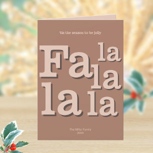 Tarjeta Festiva Moderna Fa La Mocha Simple Typografía Trendy