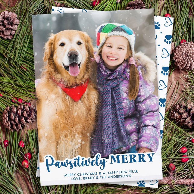 Tarjeta Festiva Moderna foto de gato de perro Mascota Personalizad (Subido por el creador)