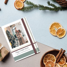 Tarjeta Festiva Moderna foto minimalista de ferias navideñas de Na