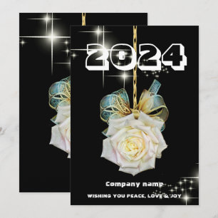 Tarjeta Festiva Moderna foto minimalista elegante,Nombre de la emp