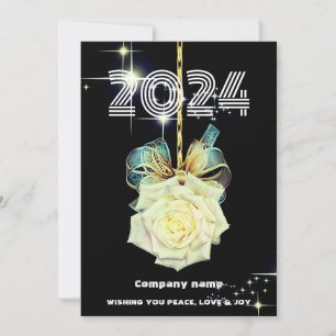 Tarjeta Festiva Moderna foto minimalista elegante,Nombre de la emp