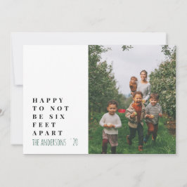 Tarjeta Festiva Moderna fotografía de tipografía mínima verde