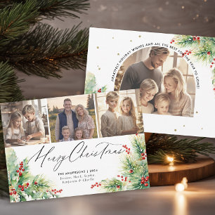 Tarjeta Festiva Moderna tradición campesina Navidades de fotografí