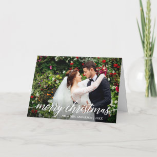 Tarjeta Festiva Moderna y elegante caligrafía guión Boda
