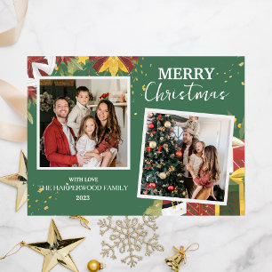 Tarjeta Festiva Moderna y elegante familia de Navidades de Berries