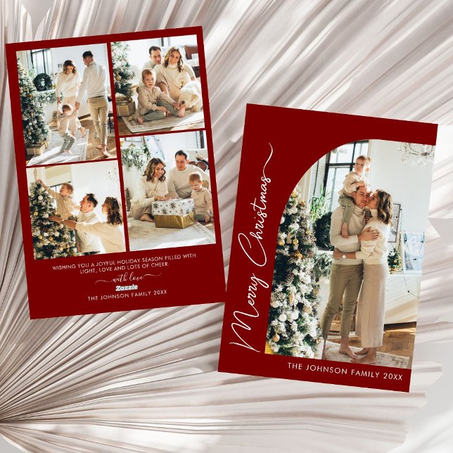 Tarjeta Festiva Moderna y elegante foto de tipografía Feliz Navida (Subido por el creador)