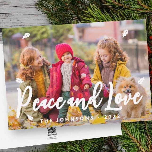 Tarjeta Festiva Moderna y simple saludos lúdicos Fotos familiares (Subido por el creador)